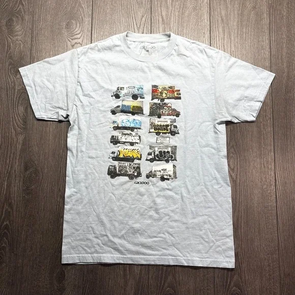Gx1000 Baby Blue Graffiti Shirt Amaze Grey Mq Seo Nekst Jersey Medium Skateboard - Picture 1 of 8